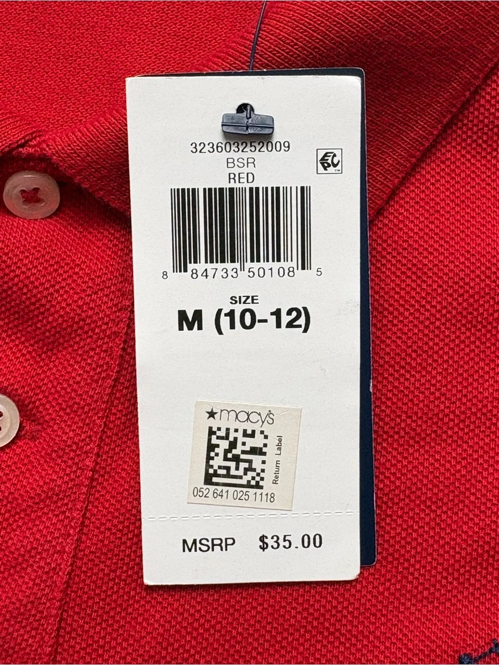 NWT Polo Ralph Lauren Boys M 10-12 Classic Fit Polo Shirt Red